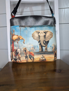 Sacoche/ Éléphant / Cirque / Vintage