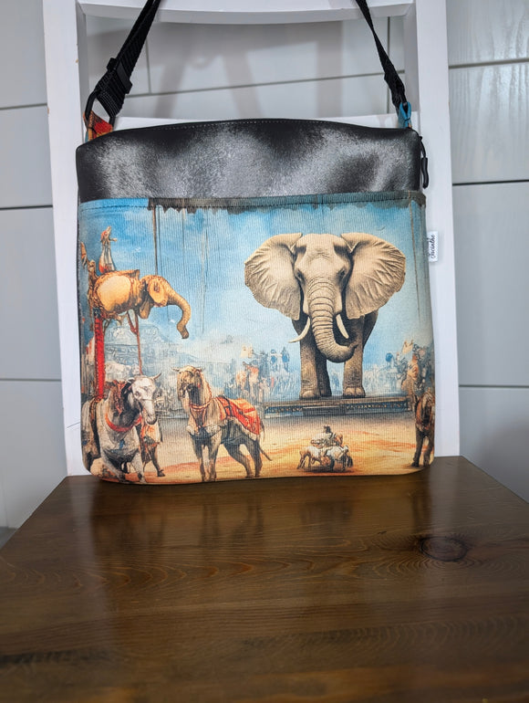 Sacoche/ Éléphant / Cirque / Vintage