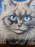 Sacoche/ M. Le Chat / Bleu / Gris