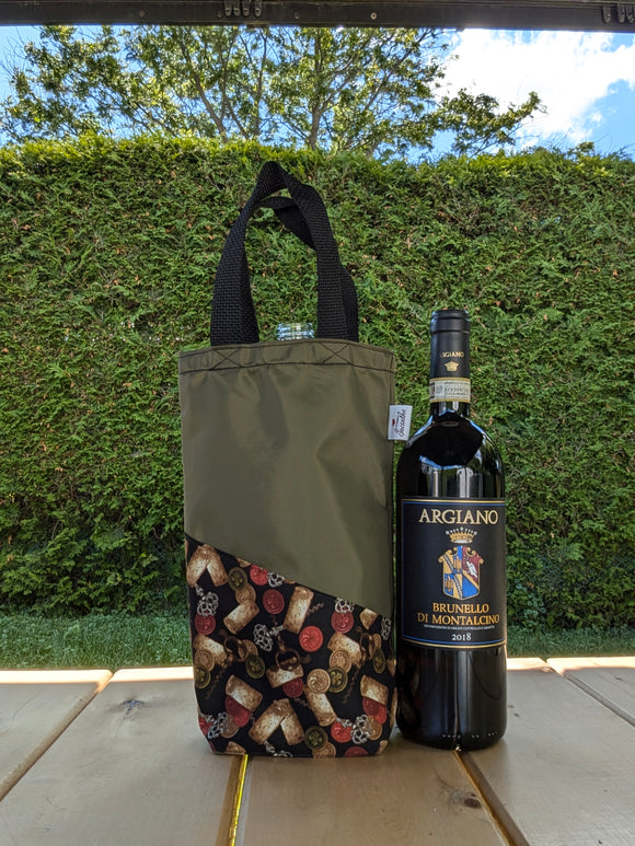 Sac à vin / Kaki